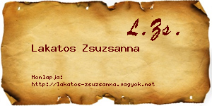 Lakatos Zsuzsanna névjegykártya