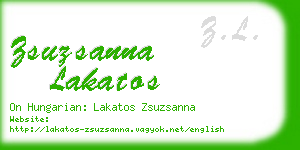zsuzsanna lakatos business card